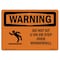 Signmission OSHA WARNING Sign, Do Not Sit On Or Step Over Windowsill, 10in X 7in Decal, 7" W, 10" L, Landscape OS-WS-D-710-L-12072 - alternate 1